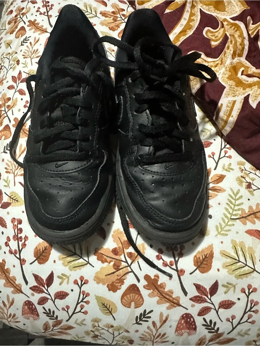Nike Black Kids Low-Top Lace-Up Sneakers
